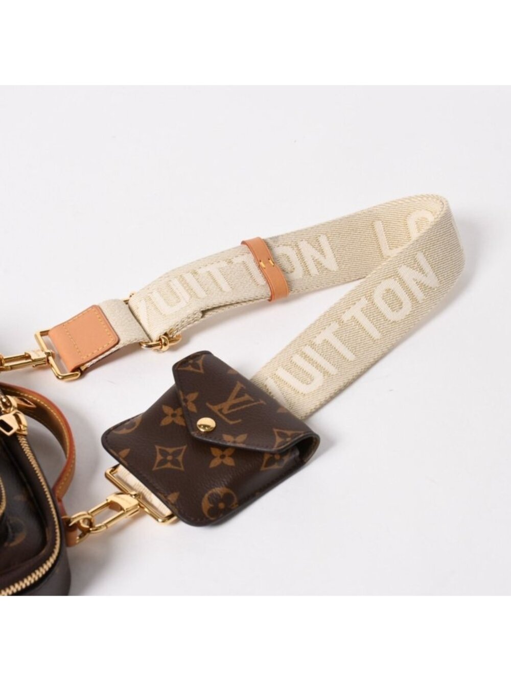 Louis Vuitton Monogram Utility Crossbody Shoulder Bag Brown Gold - Picture 4 of 16